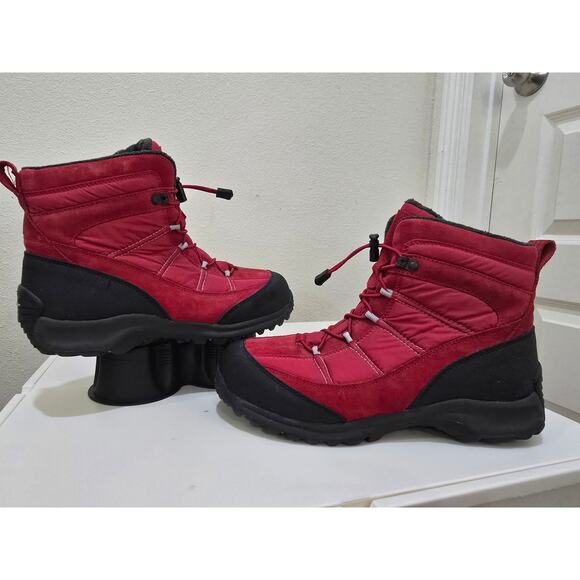Lands End Extreme Squall Red Hiking Snowboots Women's Size 10B - 34688 - Picture 2 of 8